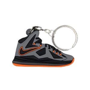 🌋(Free W/Bundle 2+) Nike LeBron X Lava 2D Rubber Keychain